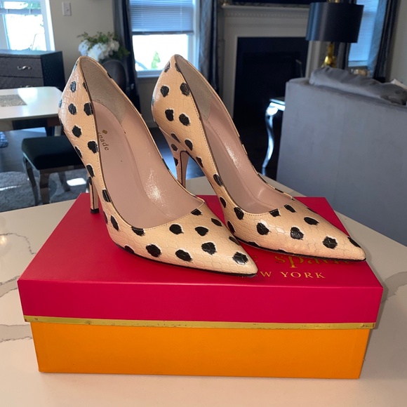 Kate Spade New York Licorice Style Shell/Black/Dot US Size 8 - Picture 1 of 6